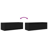 TV Cabinets 2 pcs Black Oak 80x31x25.5 cm Engineered Wood 861511