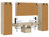 Bathroom Furniture Set 6 pcs Sonoma Oak 3407177