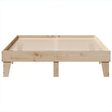 Bed Frame without Mattress 150x200 cm King Size Solid Wood Pine 855352