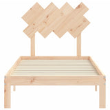 Bed Frame without Mattress Single Solid Wood Pine 3193691