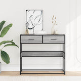 Console Table Grey Sonoma 90x35x80 cm Engineered Wood 849177