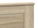Headboard with Headboard Concrete Grey 140 cm Engineered Wood 887452