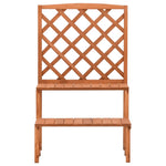 Plant Stand with Trellis 70x42x115 cm Solid Fir Wood 316413