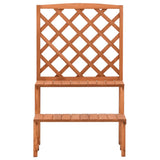 Plant Stand with Trellis 70x42x115 cm Solid Fir Wood 316413