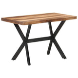 321545 Dining Table 120x60x75 cm Solid Wood with Honey Finish