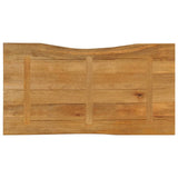 Table Top 100x60x2.5 cm Live Edge Solid Wood Mango 370766