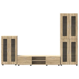 TV Cabinet Set FLORIN 3 pcs Sonoma Oak Engineered Wood 3397956