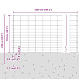 Wild Fence with Posts 25 x 1.5 m 3337133