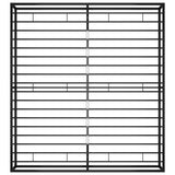 Bed Frame Black Powder-Coated Metal Double Sturdy Bed Frame 324791