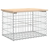 Garden Bench Gabion Design 63x44x42 cm Solid Wood Pine 834353