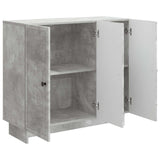 Sideboard Concrete Grey 89 x 34.5 x 80 cm Engineered Wood 893958