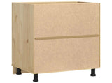 Cabinet SKI Honey Brown 60 x 46 x 81.5 cm Solid Pine Wood 42007559