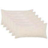 Cushion Cover 6 pcs HEERLEN Cream 40 x 80 cm Boucl 909941