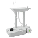 Camping Handwash Stand with Wheels Grey 72 x 42 x 103 cm 42001432