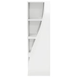 Corner Cabinet High Gloss White 32x32x102cm Engineered Wood 889859