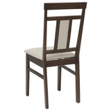 Dining Chair 2 pcs Light Brown and Light Solid Rubber Wood 42020501