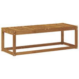 Outdoor Stool Bench Natural 115 x 43 x 37 cm Solid Acacia Wood 900669
