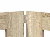 Dog Gate with Stands 2 pcs Sonoma Oak 100 x 100 cm 892026