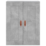 Highboard Concrete Grey 69.5x34x180 cm Engineered Wood 3199981
