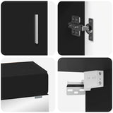 Bathroom Furniture Set TULUM 3 pcs Black 60 x 34 x 63 cm 3398025