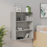 Hanging Wall Cabinet Concrete Grey 69.5x32.5x90 cm 812316