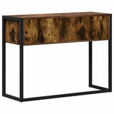 End Table Smoke Oak 100 x 36 x 75 cm Engineered Wood 886692