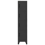 Locker Cabinet Anthracite 38x45x180 cm Steel 339787