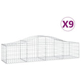 Arched Gabion Baskets 9 pcs 200x50x40/60 cm Galvanised Iron 3145584