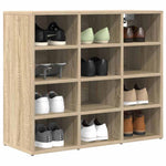Shoe Cabinet Sonoma oak 77.5 x 30 x 67 cm Engineered wood 808714
