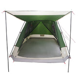 Cabin Tent with Roof Green 8-Person Polyester and Steel 42028575