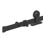 Sliding Door Hardware Kit 152.5 cm Steel Black 4009708