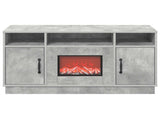 Electric Fireplace Concrete 100 x 33 x 55 cm Engineered wood 8020994