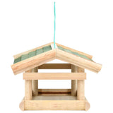 314819 Bird Feeder Solid Wood 35x29,5x21 cm