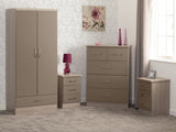 ZNTS Nevada 2 Door 1 Drawer Wardrobe Bedroom Set 100-108-025