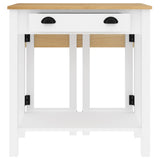 5 Piece Bar Set White Solid Wood Pine 3217077