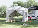 2 x 2 m Garden Pop Up Gazebo, Wedding Party Tent Marquee, Water Resistant Awning Canopy with T3398P310354