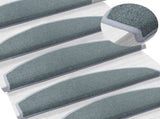 Self-adhesive Stair Mats 15 pcs Sea Blue 80 x 24.5 x 3.5 cm 42038644