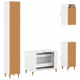 4 Piece Bathroom Cabinet Set ALKMAAR High Gloss White 3417913
