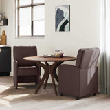 Dining Chairs with Wheels 2 pcs Dark brown 57 x 67 x 95 cm 42017851