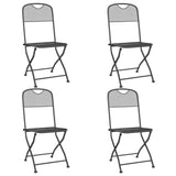 Garden Dining Set Anthracite Expanded metal mesh Medium Foldable 3084712