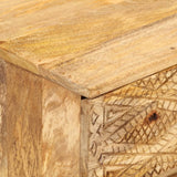 TV Cabinet Solid Mango Wood 110x30x40 cm 246144