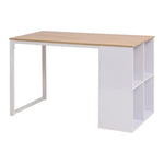 ZNTS Writing Desk 120x60x75 cm Oak and White 245720