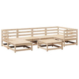 7 Piece Garden Sofa Set Solid Wood Pine 3299530