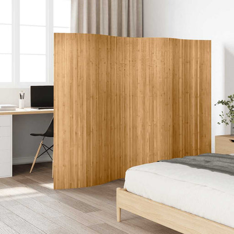 Room Divider Bamboo Natural 250x165 cm 241668
