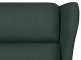 Recliner Chair Dark Green Fabric 340955