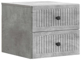 Wall-Mounted Bedside Cabinet Concrete Grey 33 x 34.5 x 40 cm 897961
