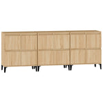 Sideboards 3 pcs Sonoma Oak 60x35x70 cm Engineered Wood 3185778
