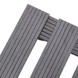 Plant Trolleys 4 pcs Grey 30x30x7,5 cm WPC 3143926