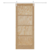 Sliding Door ORKDAL Natural and White 86 x 211 cm 3445592