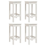 5 Piece Garden Bar Set White Solid Wood Pine 3154731